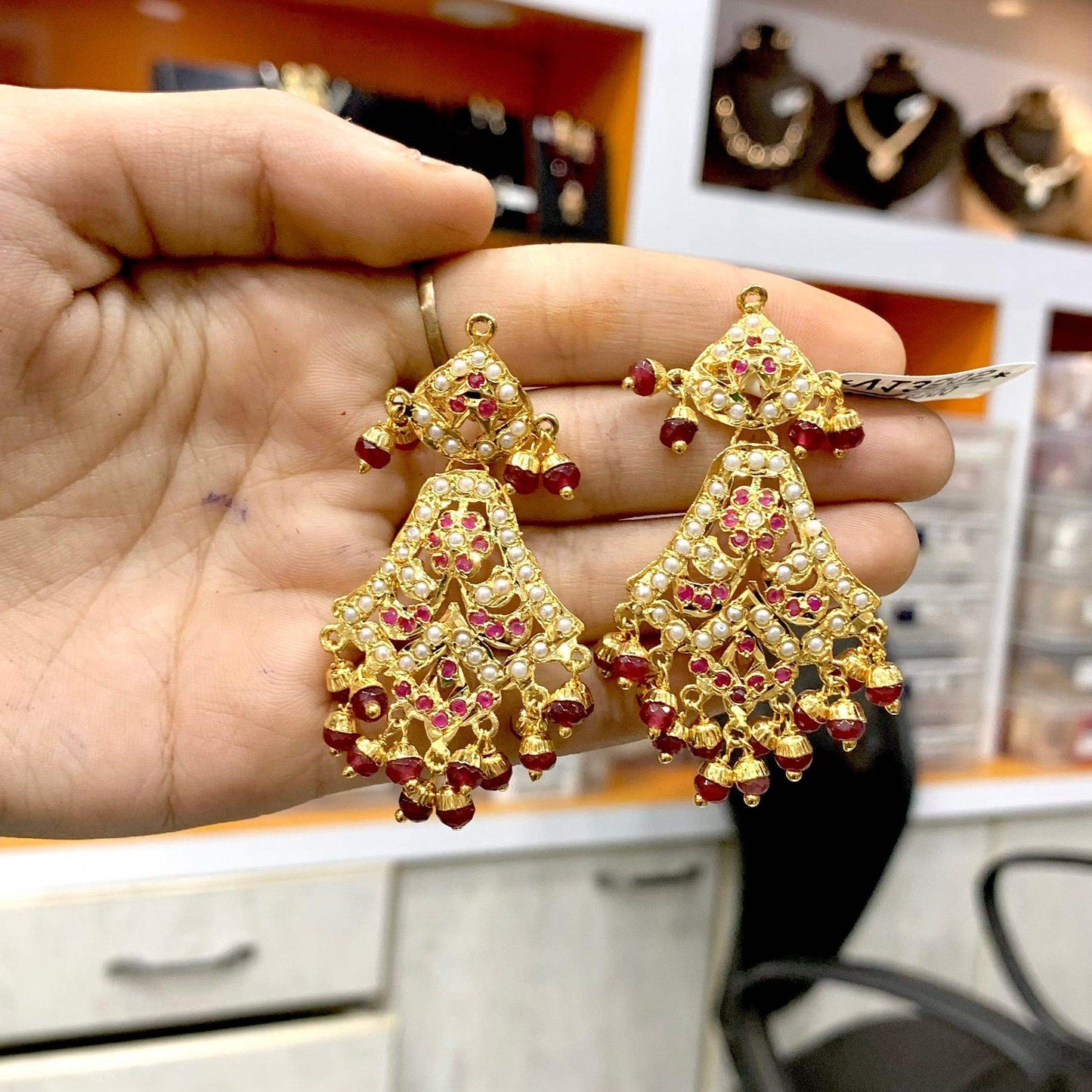 Jadau Earrings 576478 - Vijay & Sons