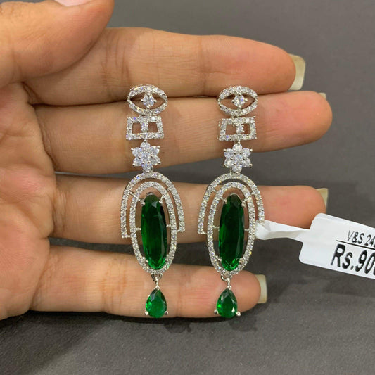 Zircon Earrings 466777 - Vijay & Sons