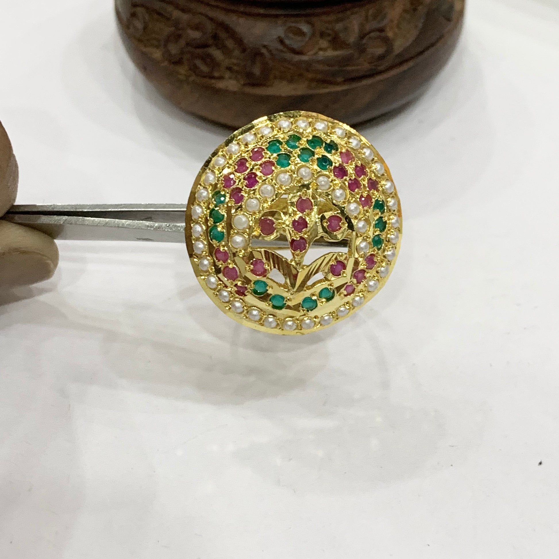 Jadau Rings 343234 - Vijay & Sons