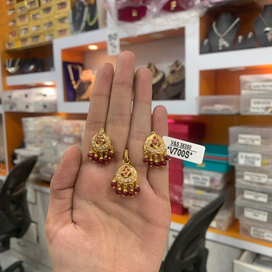 Jadau Pendant Set 34544