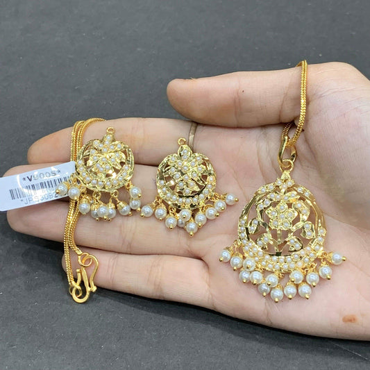 Jadau Pendant Set 84915 - Vijay & Sons