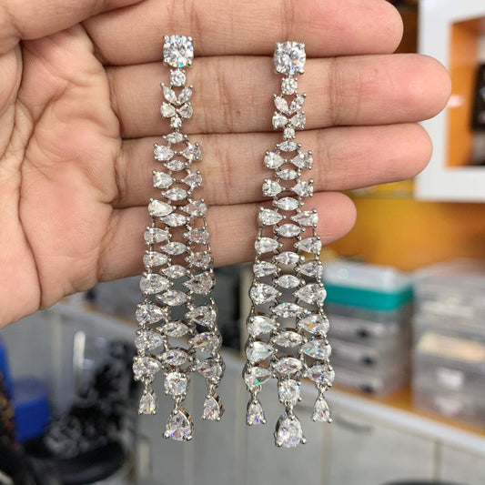 American diamond earrings 245784 - Vijay & Sons