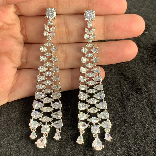 American diamond earrings 245784 - Vijay & Sons