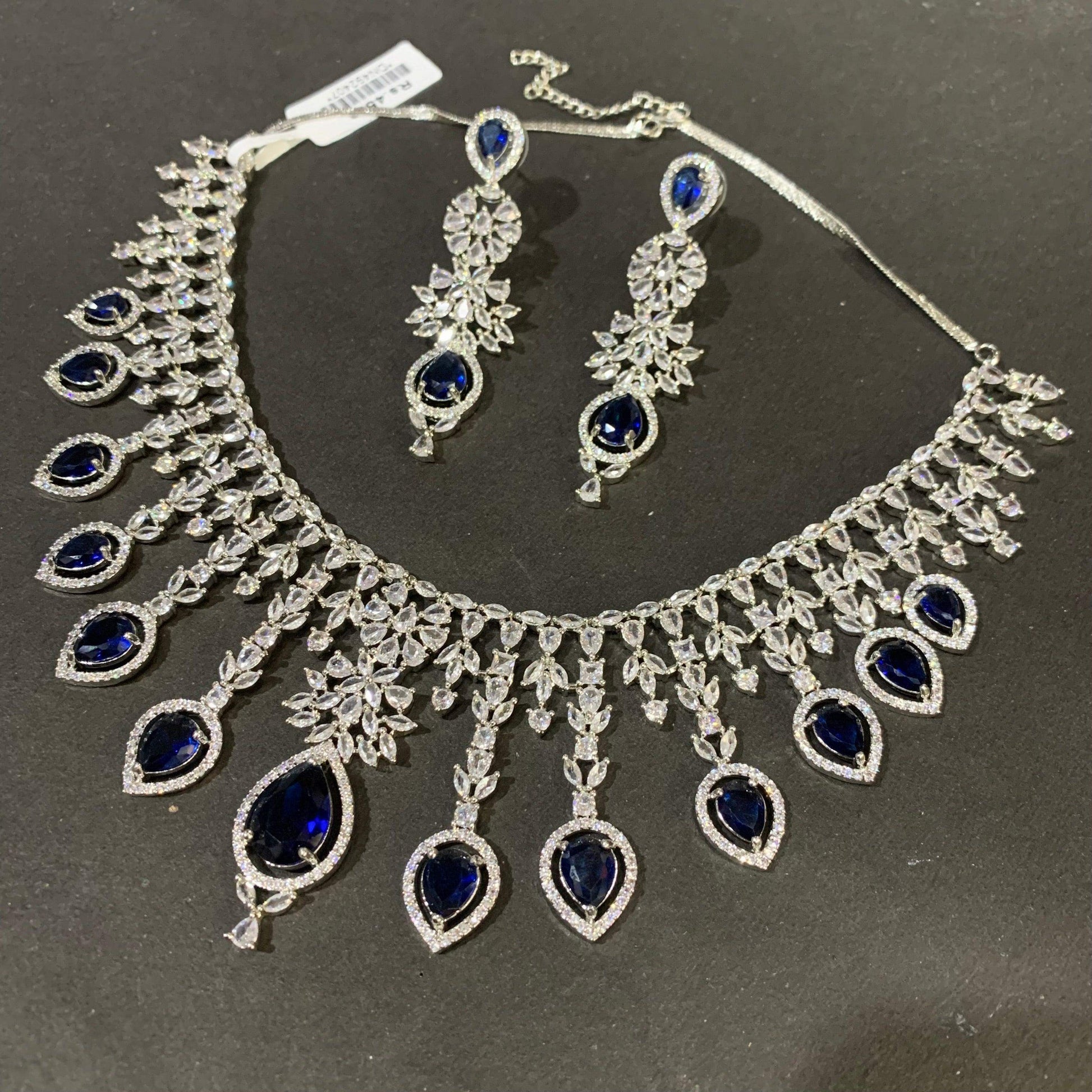 Zircon Necklace Sets 267567 - Vijay & Sons