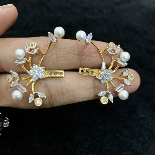 Zircon Earrings 357678 - Vijay & Sons