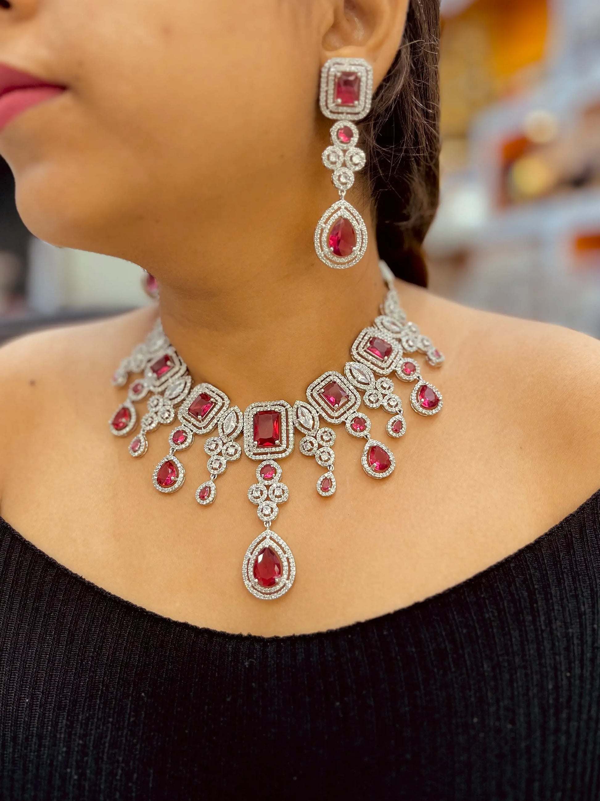 Diamond necklace 1465494 - Vijay & Sons