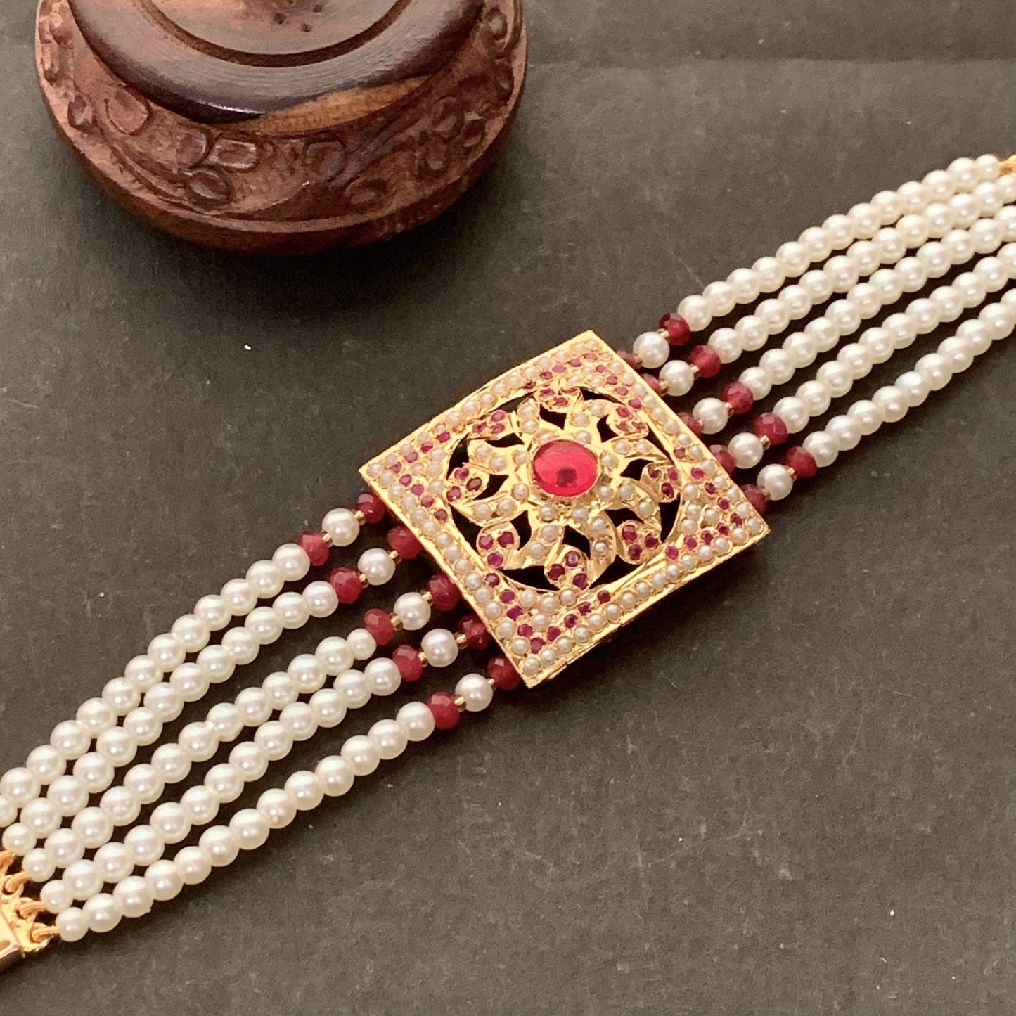 Jadau Bracelets 461656 - Vijay & Sons
