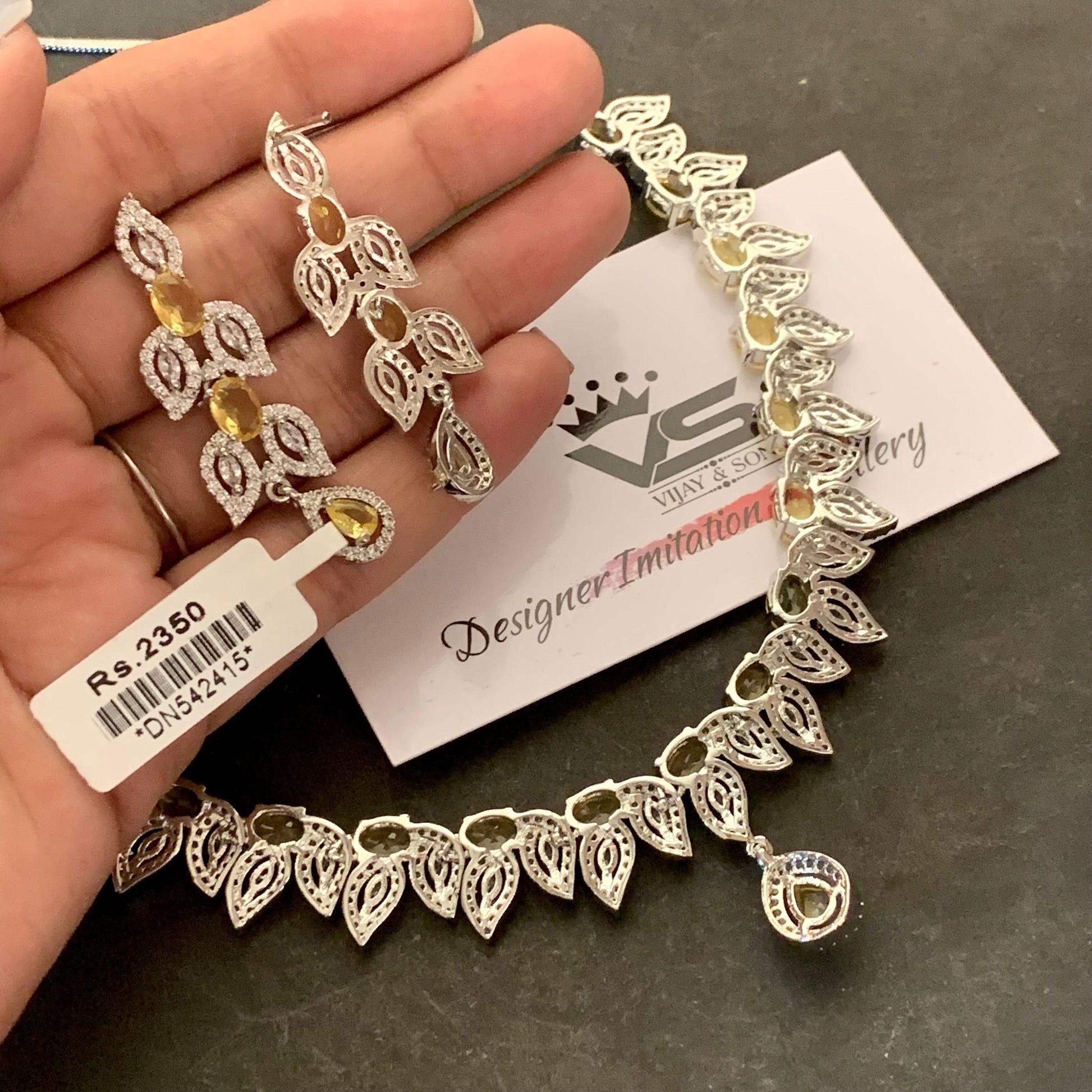 Zircon Necklace Set 4565478 - Vijay & Sons