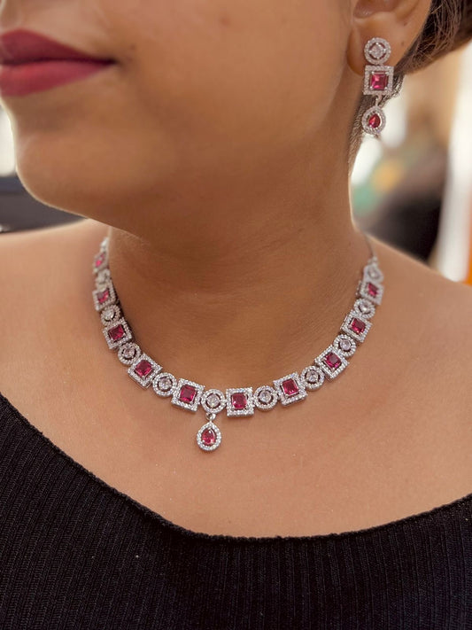 Diamond necklace set 9876294