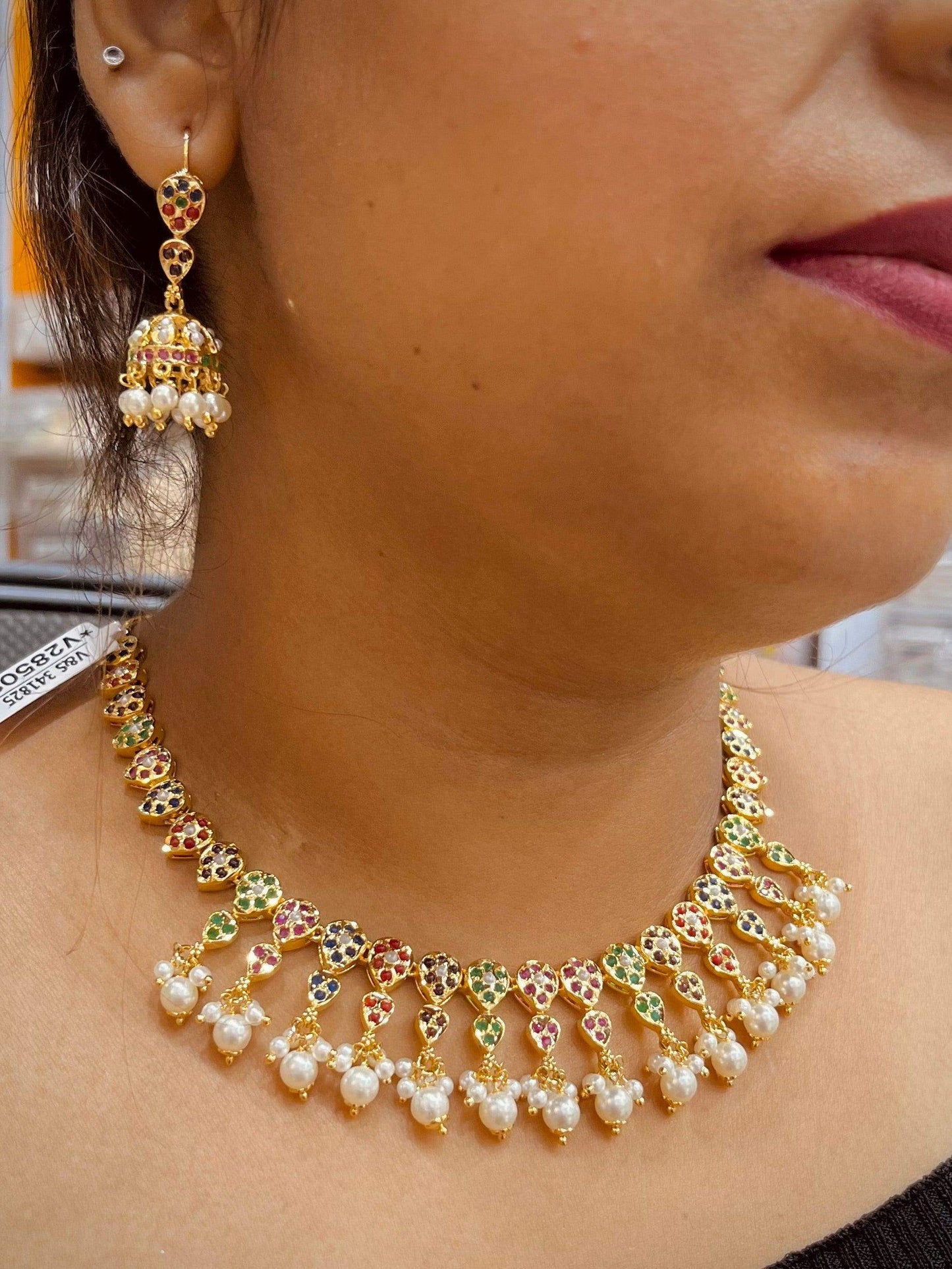 Jadau Necklace Sets 678678 - Vijay & Sons