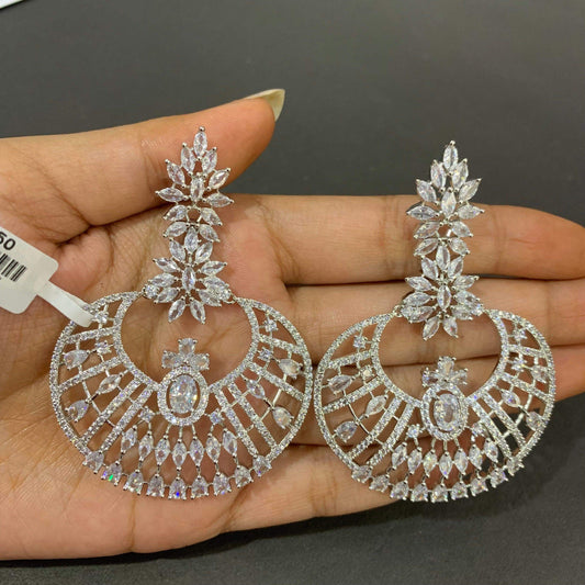 Diamond earrings 33456 - Vijay & Sons