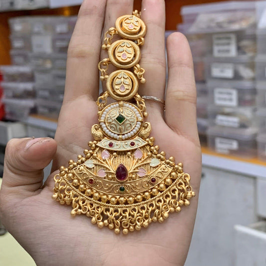 Antique Maang Tikka 355543 - Vijay & Sons