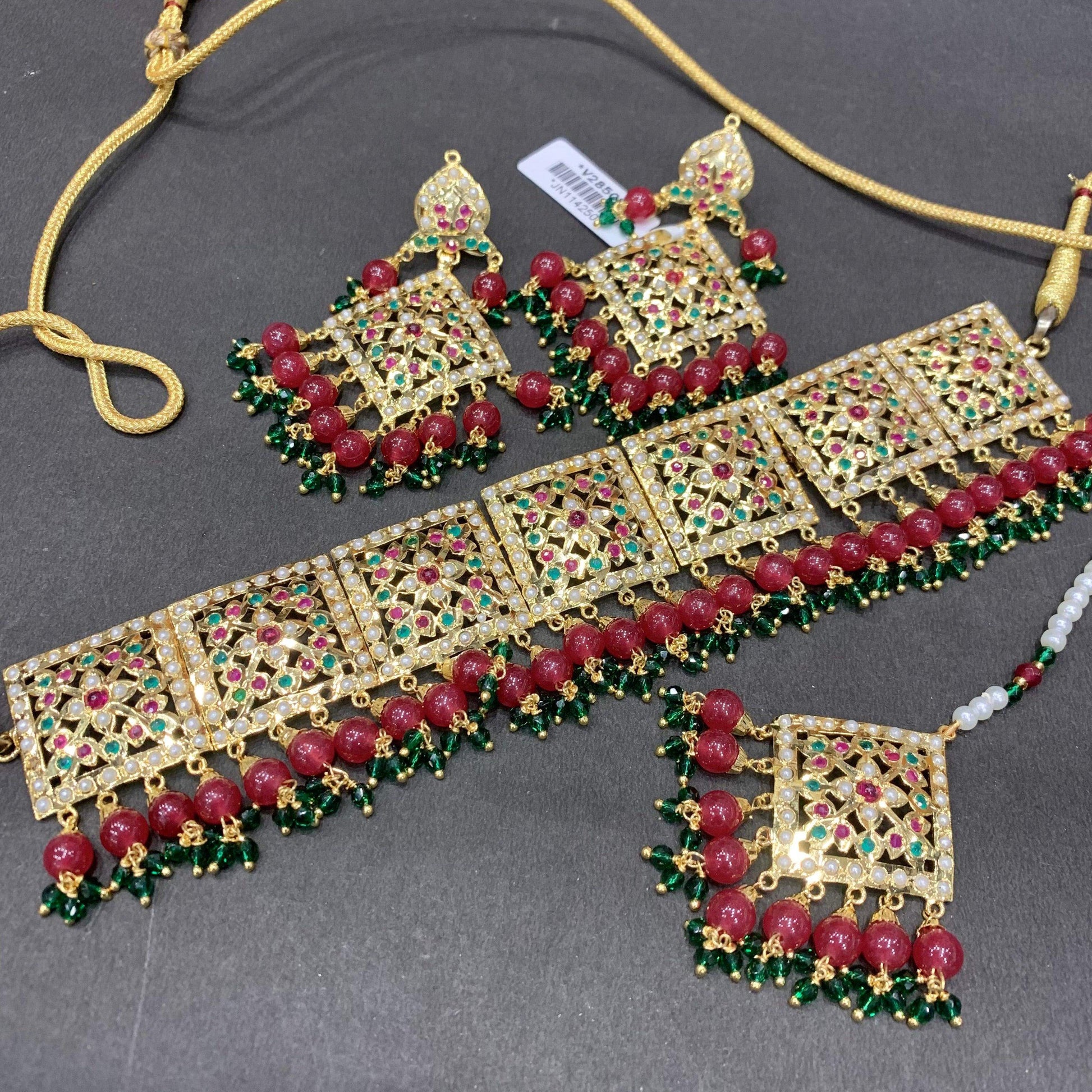 Jadau necklace set783992578 - Vijay & Sons
