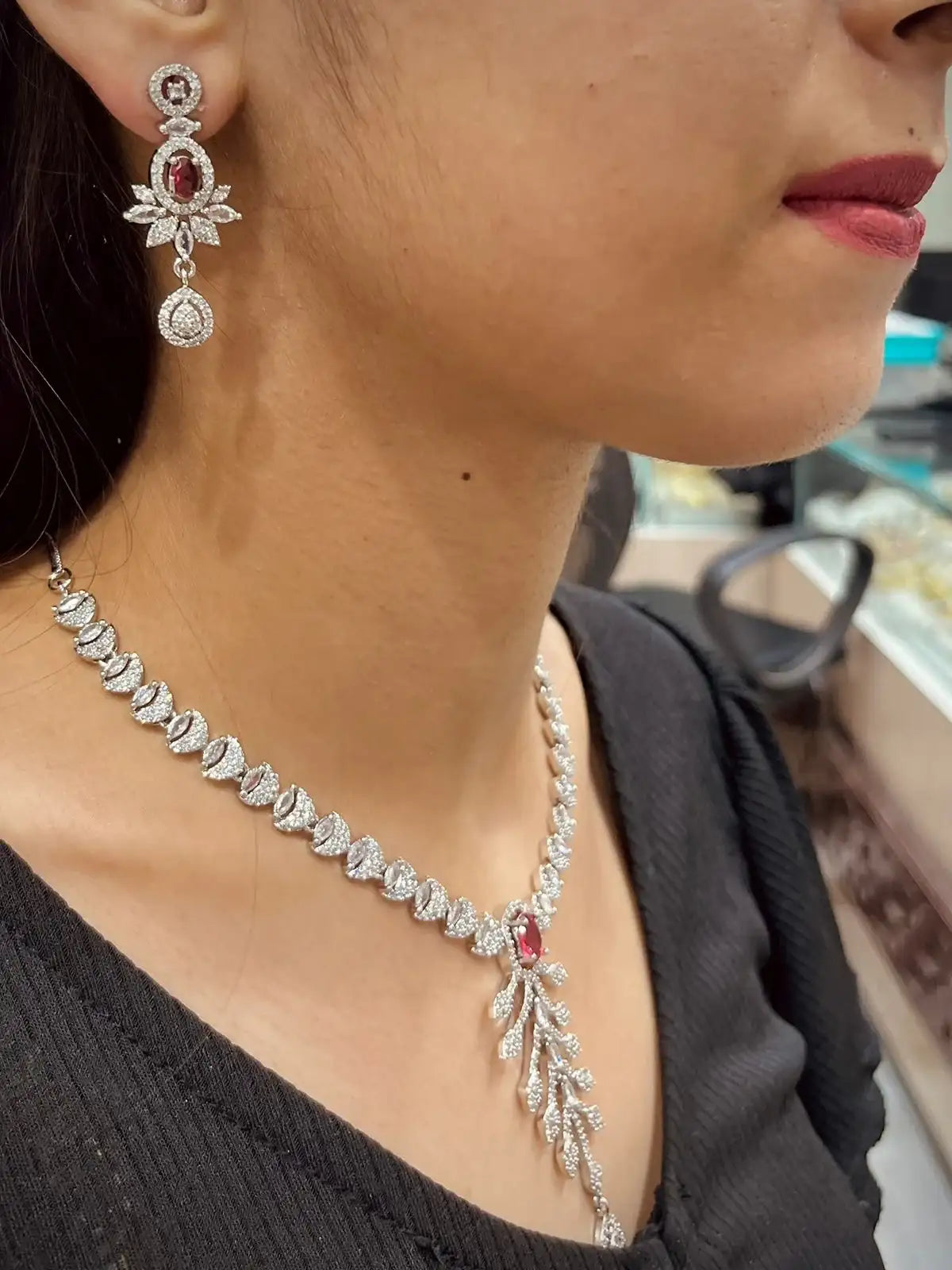 Zircon Necklace sets 686478