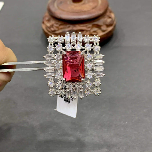 American Diamond Ring 98778 - Vijay & Sons