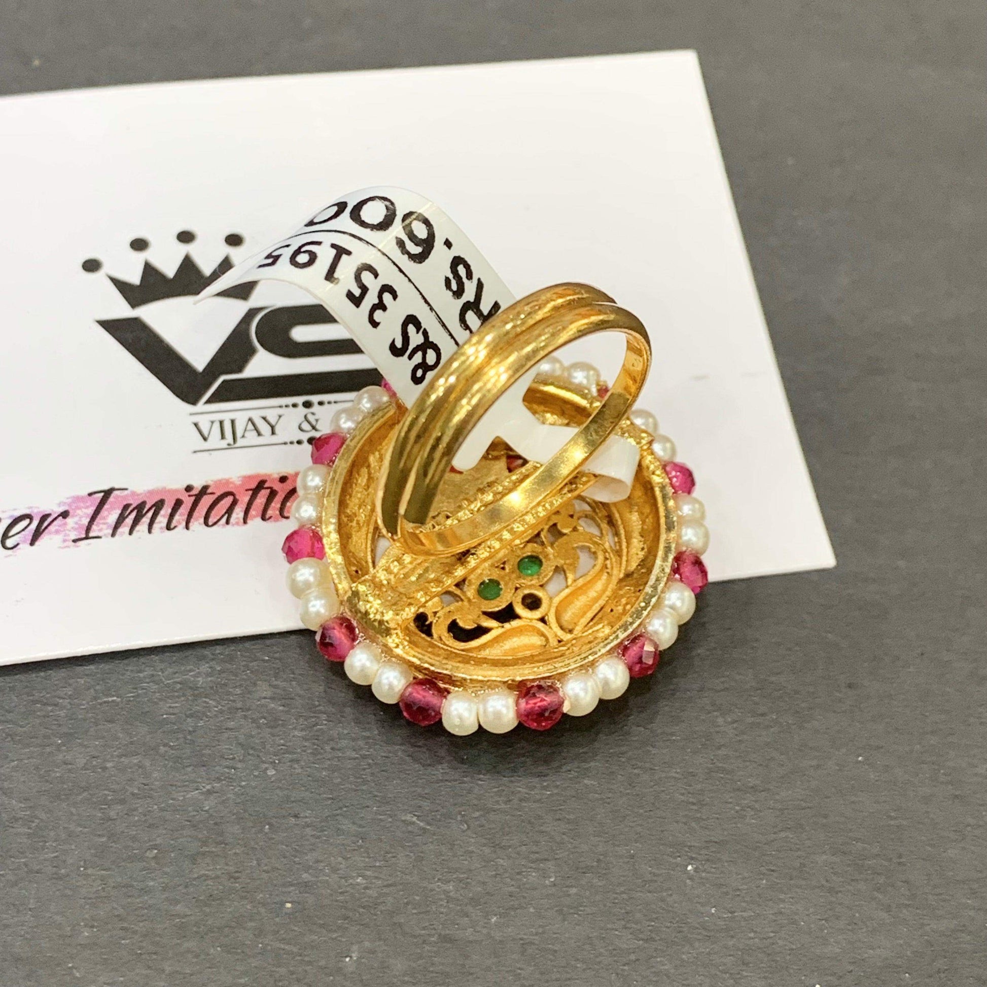 Kundan Rings 47766 - Vijay & Sons
