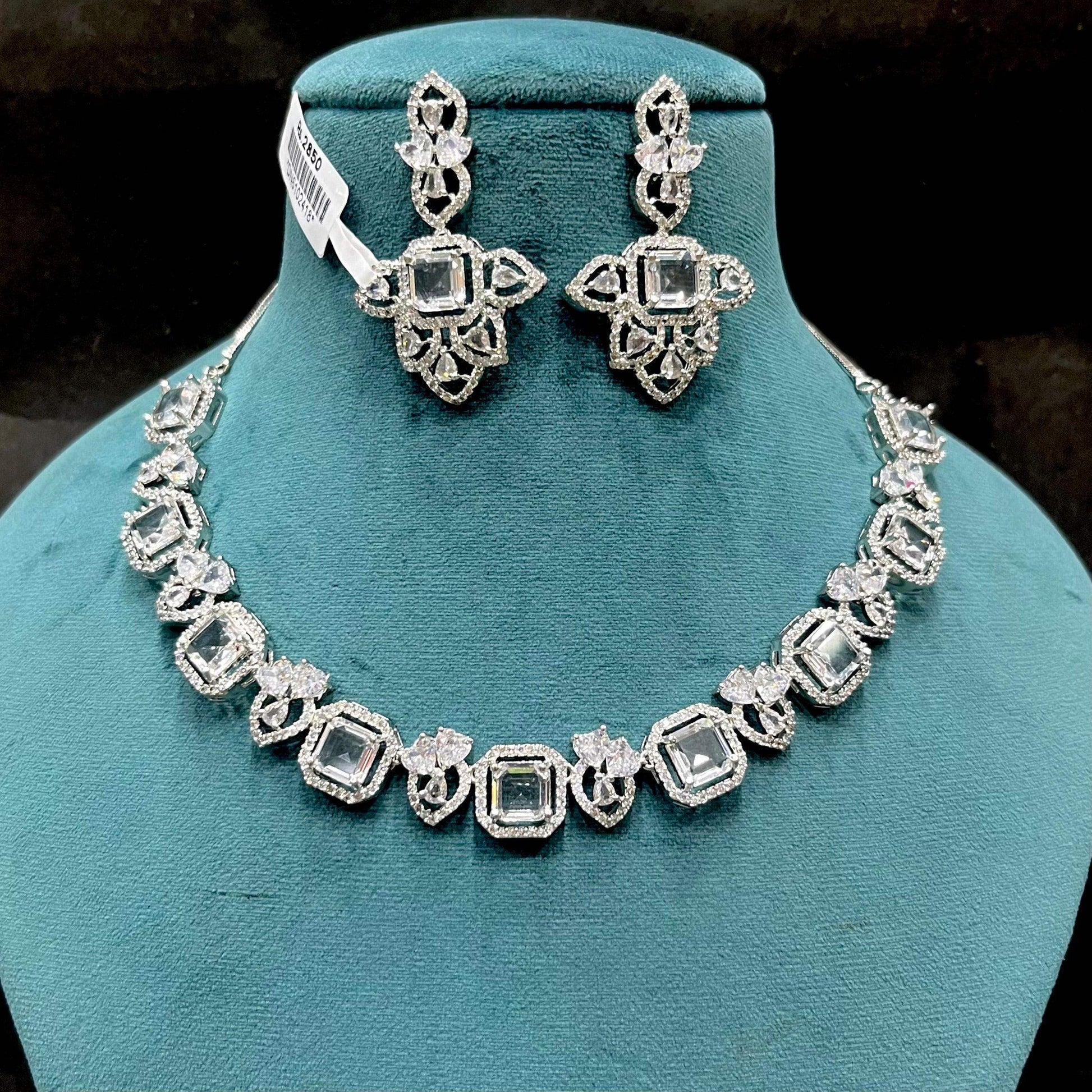 Diamond necklace 8777 - Vijay & Sons