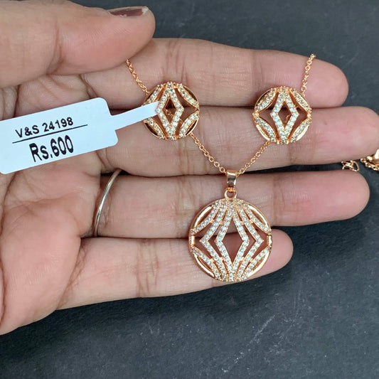 Zircon Pendant Sets 557890 - Vijay & Sons