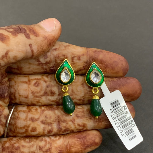 Kundan Earrings 22334 - Vijay & Sons