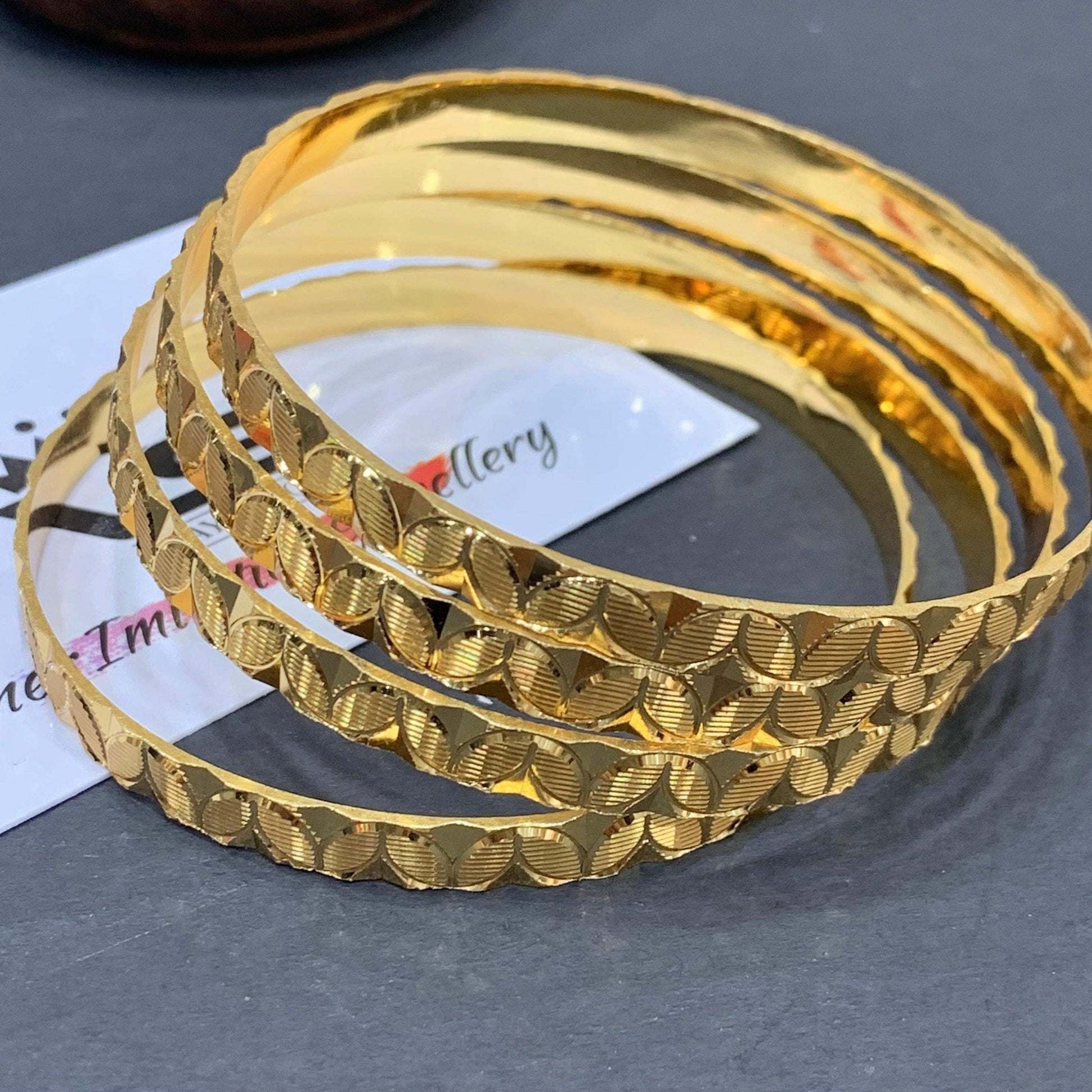 Gold Platted Bangles 576555 - Vijay & Sons