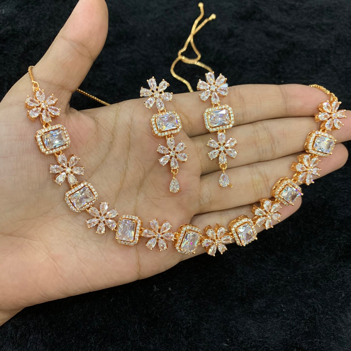 Zircon Necklace Set 12344