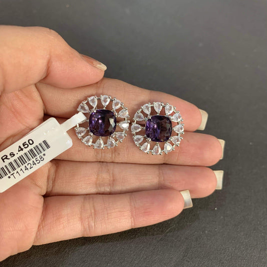 Zircon Earring 466222 - Vijay & Sons