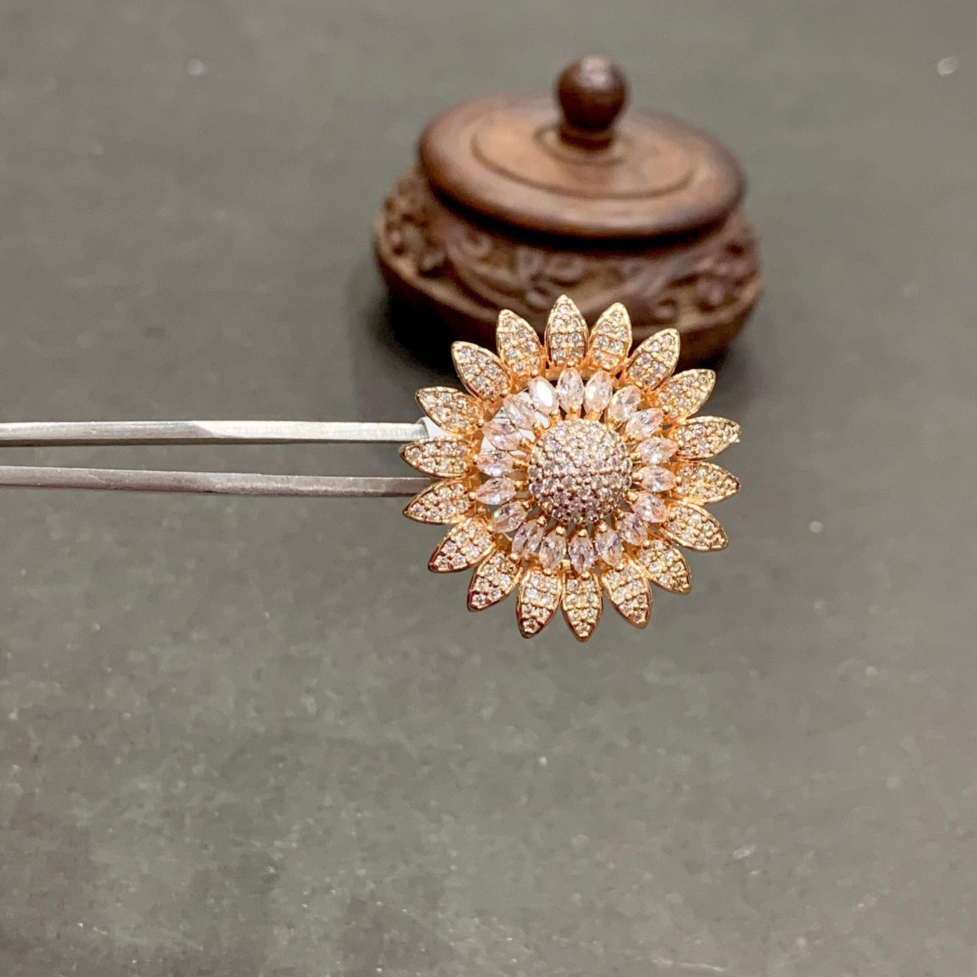 American Diamond Ring 43443 - Vijay & Sons