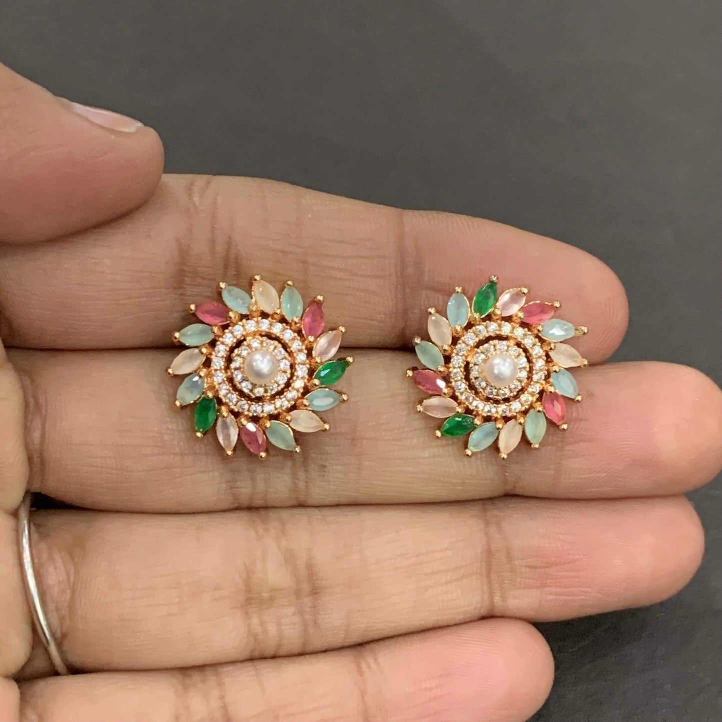 Zircon Earring 456366 - Vijay & Sons