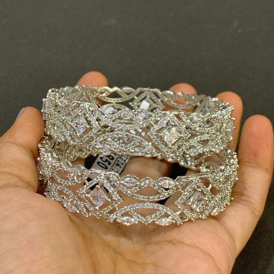 American Diamond Bangles 123234 - Vijay & Sons