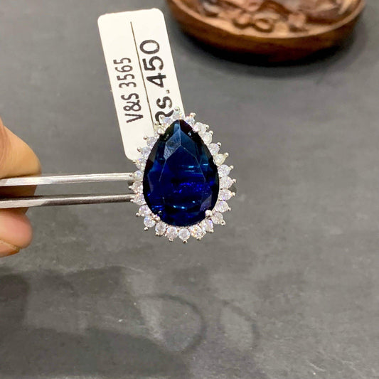 American Diamond Ring 43454 - Vijay & Sons