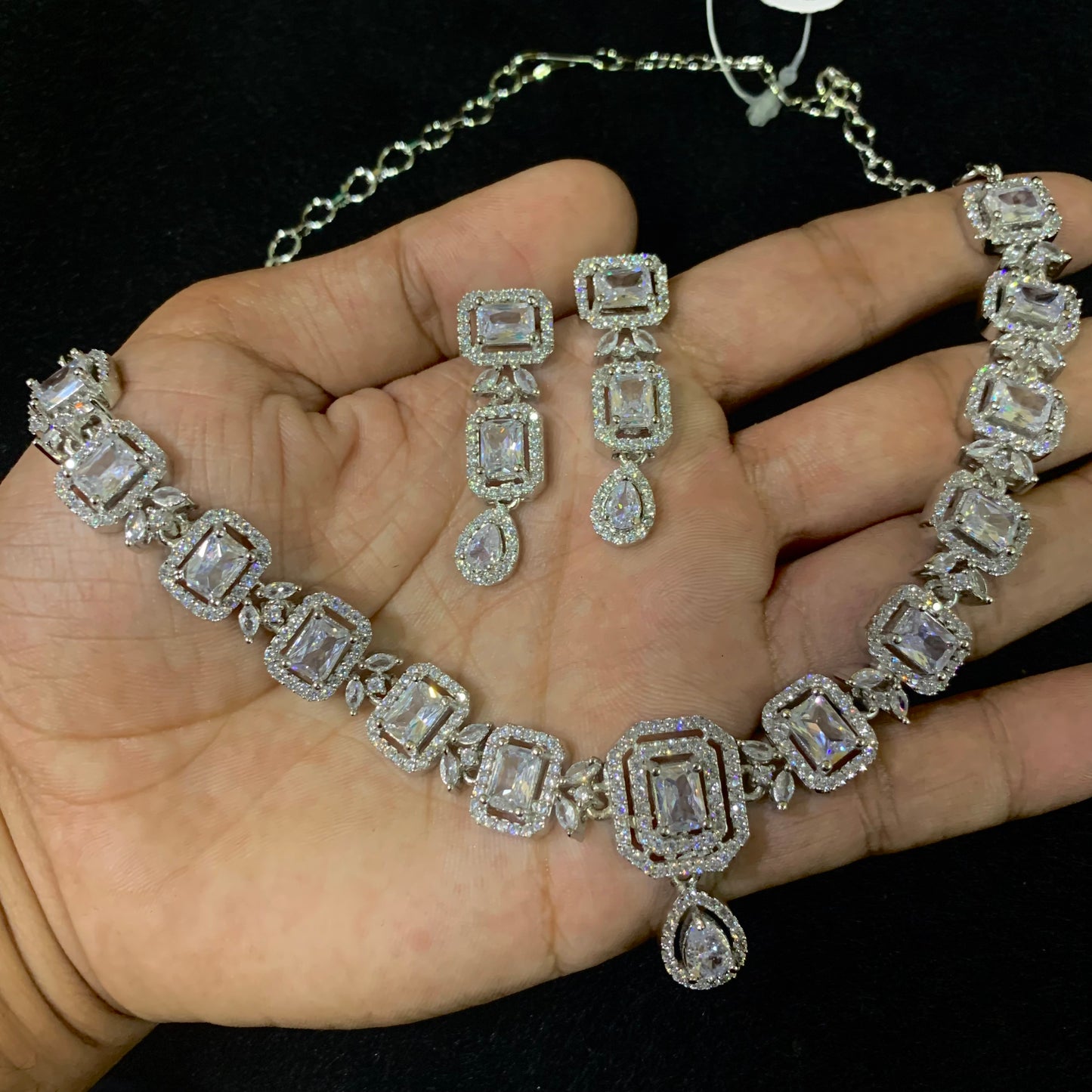 Zircon Necklace Set 57557