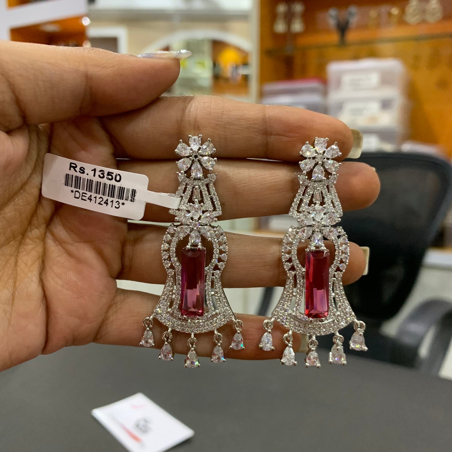 American diamond earrings 454356