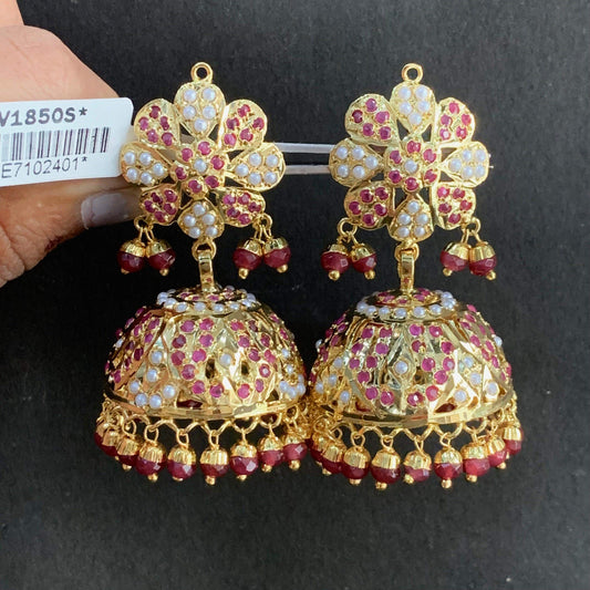 Jadau Earrings 676467 - Vijay & Sons