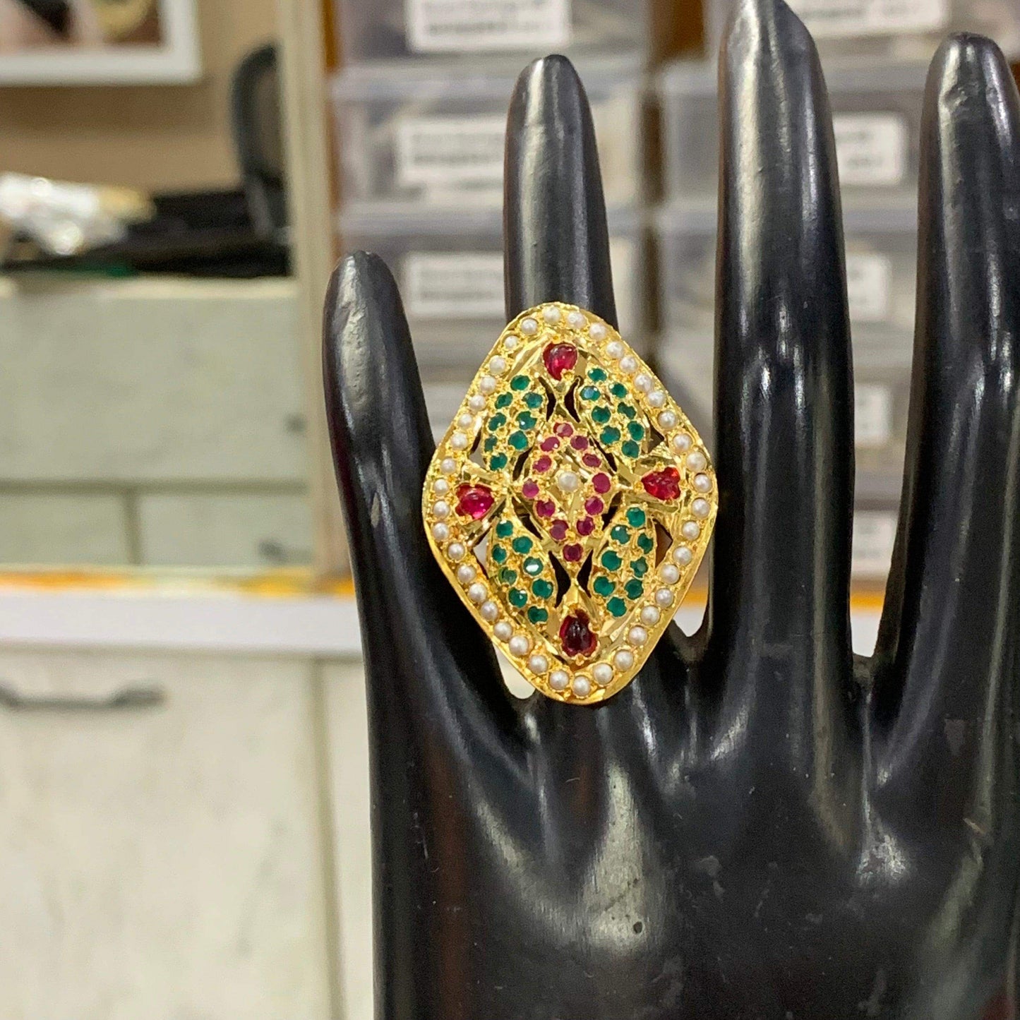 Jadau Rings 3543455 - Vijay & Sons
