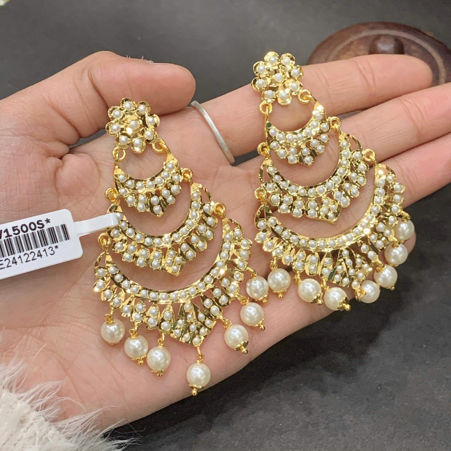 Jadau Earrings 355677 - Vijay & Sons