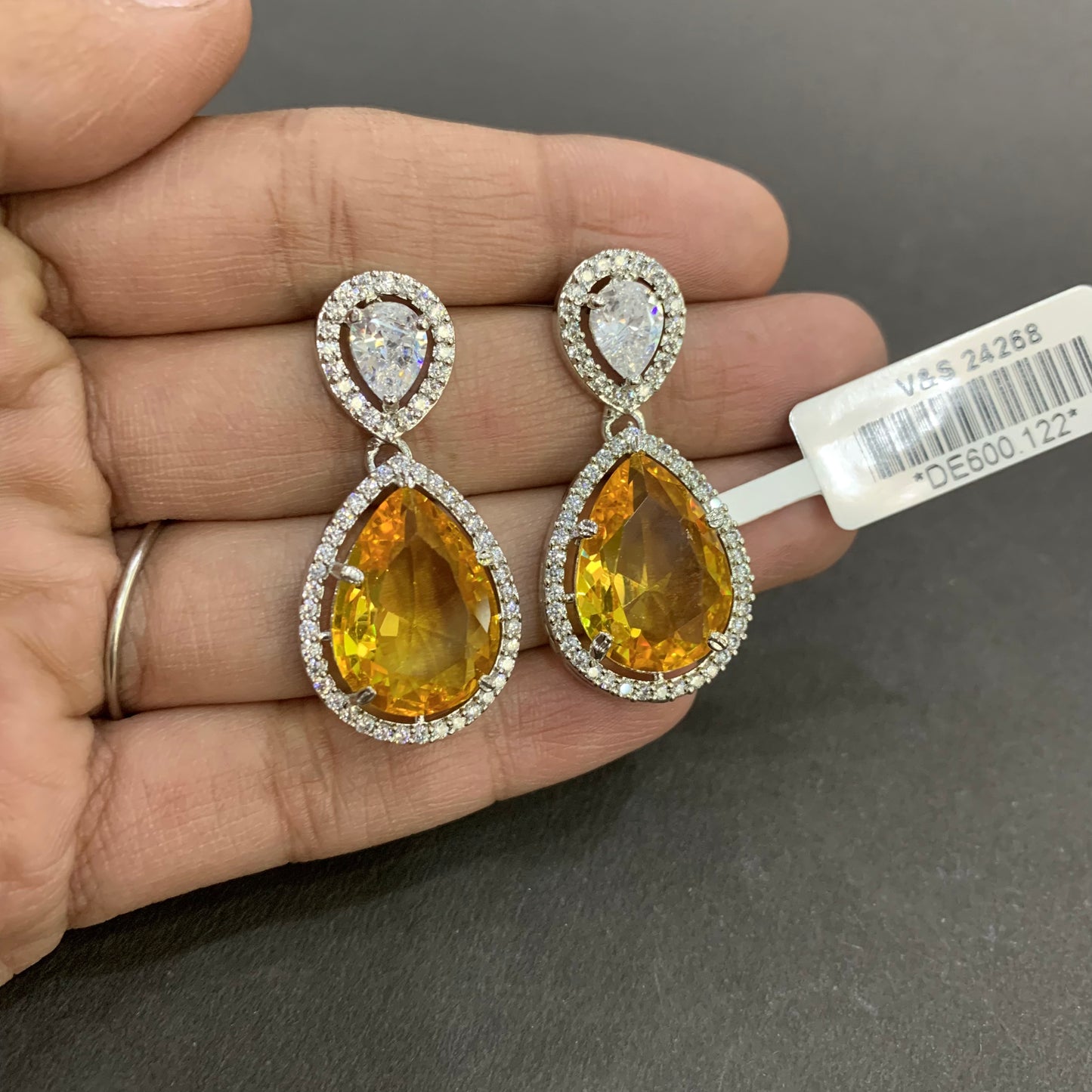 American Diamond Earrings 678750 - Vijay & Sons