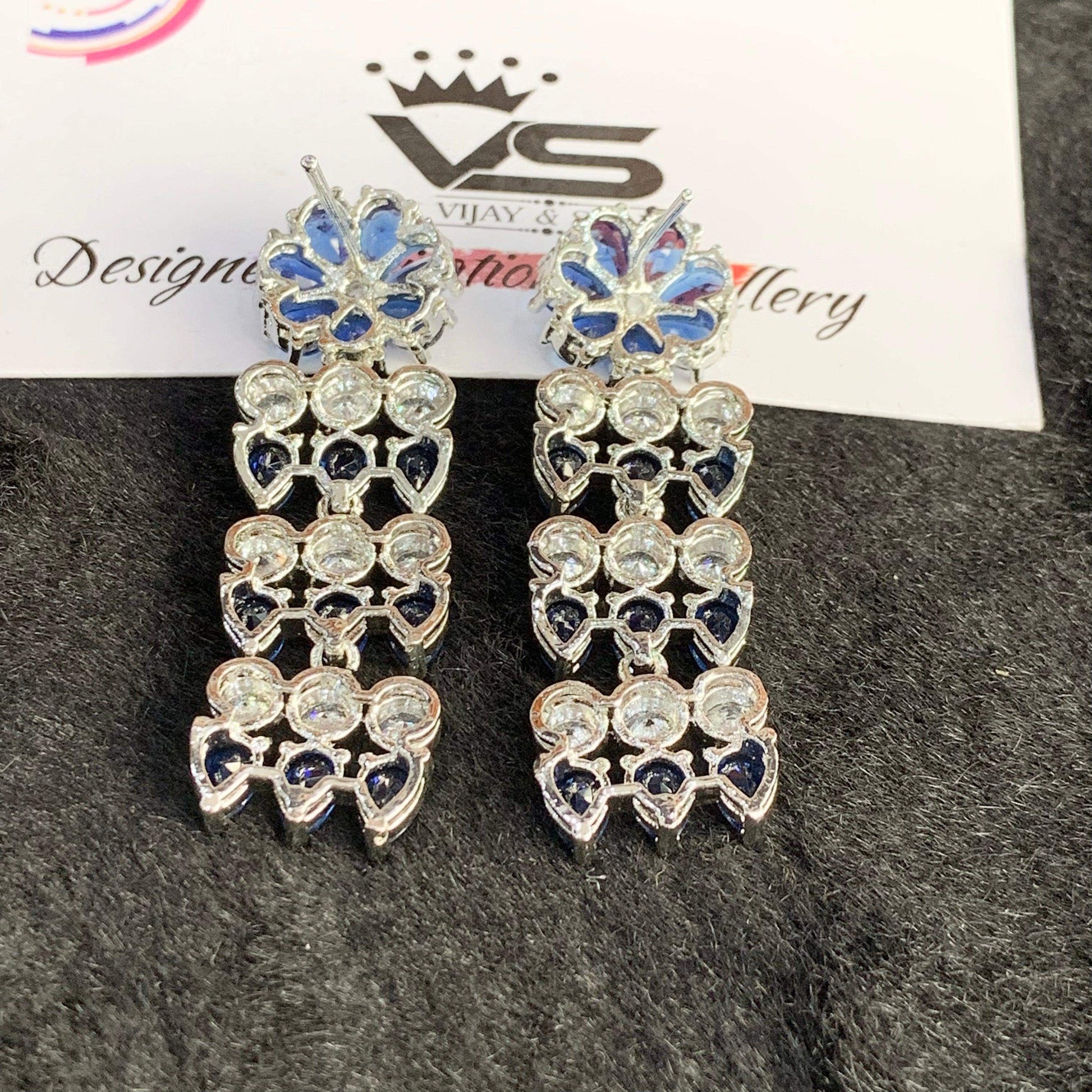 American Diamond Earrings 34433 - Vijay & Sons