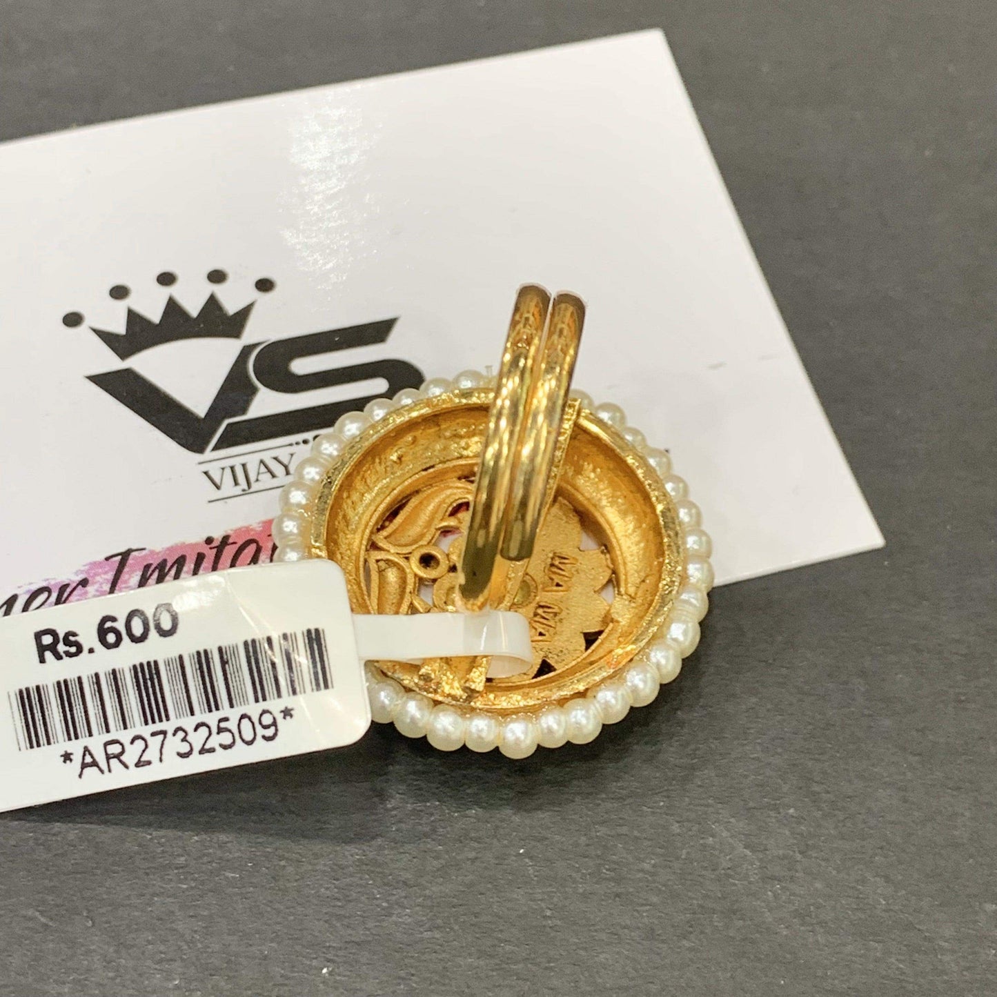 Kundan Ring 423454 - Vijay & Sons