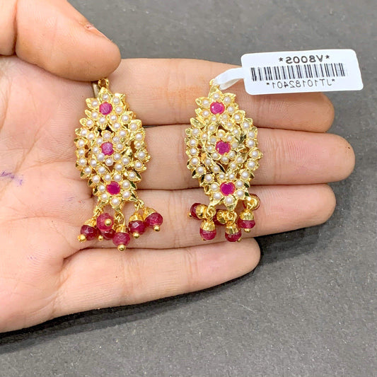 Jadau Earrings 456556 - Vijay & Sons