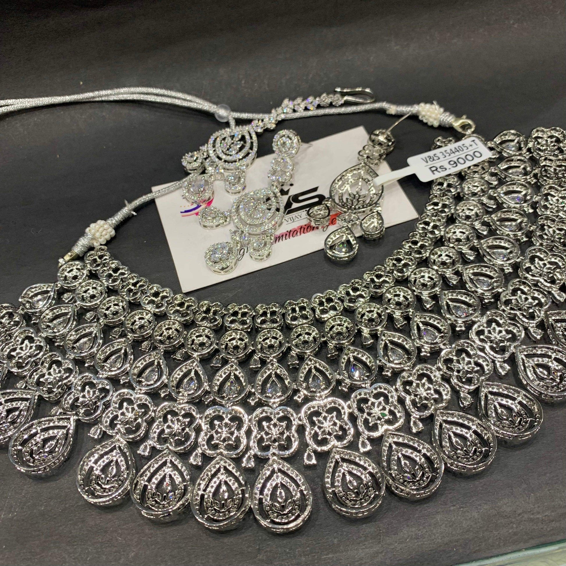 Diamond necklace 456496 - Vijay & Sons