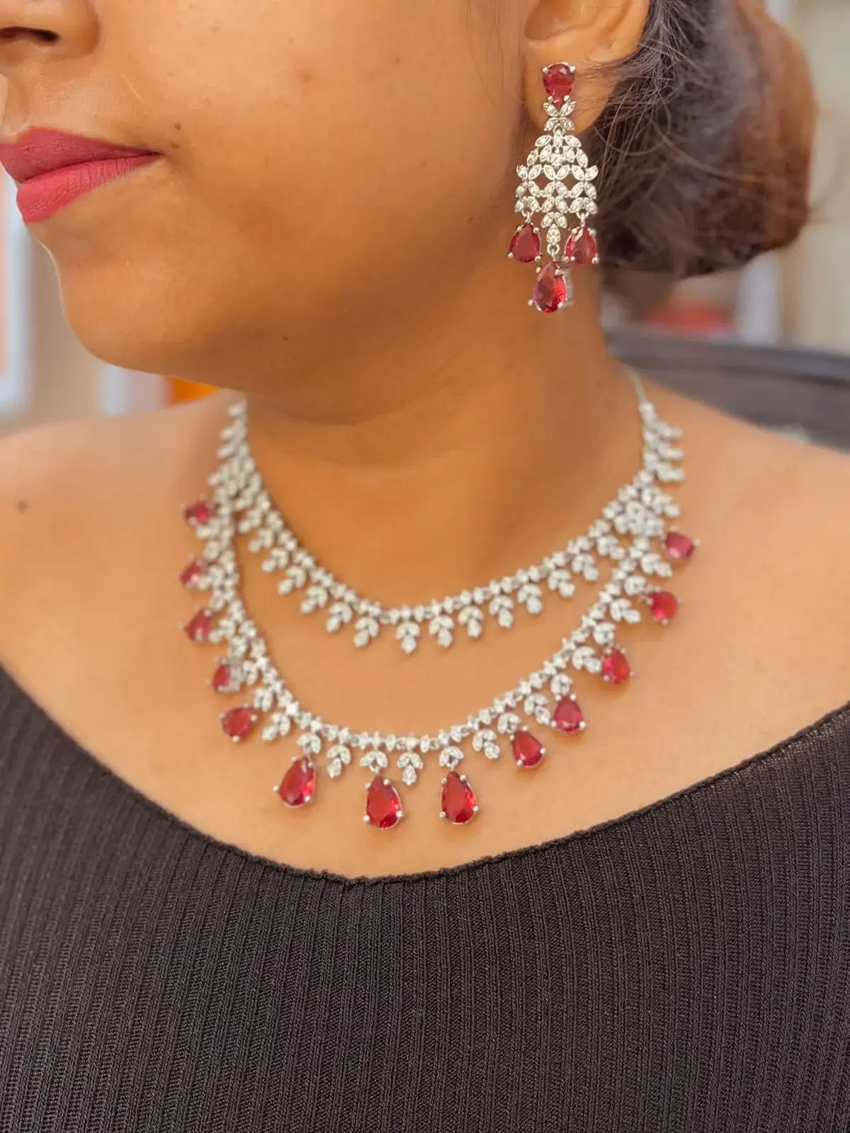Zircon Necklace Set 478499