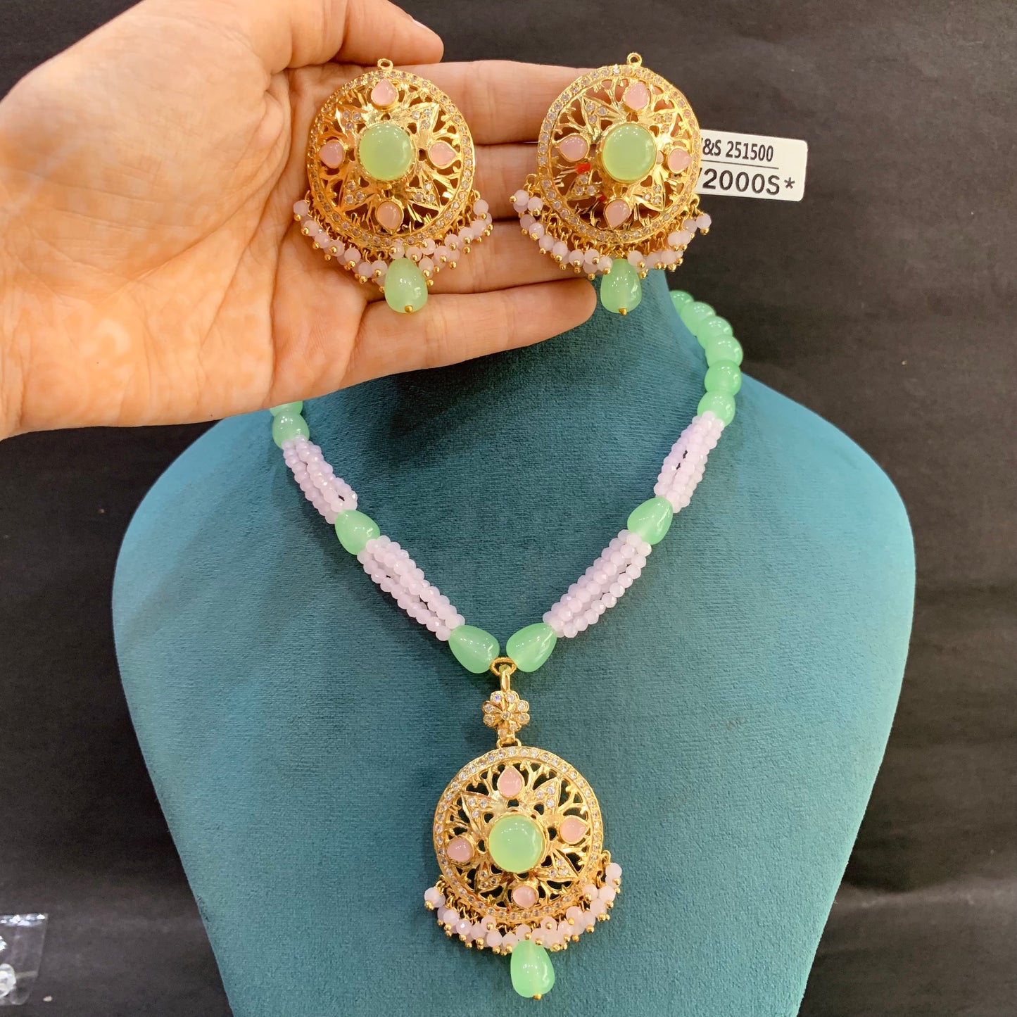 Jadau Pendant Set 566544