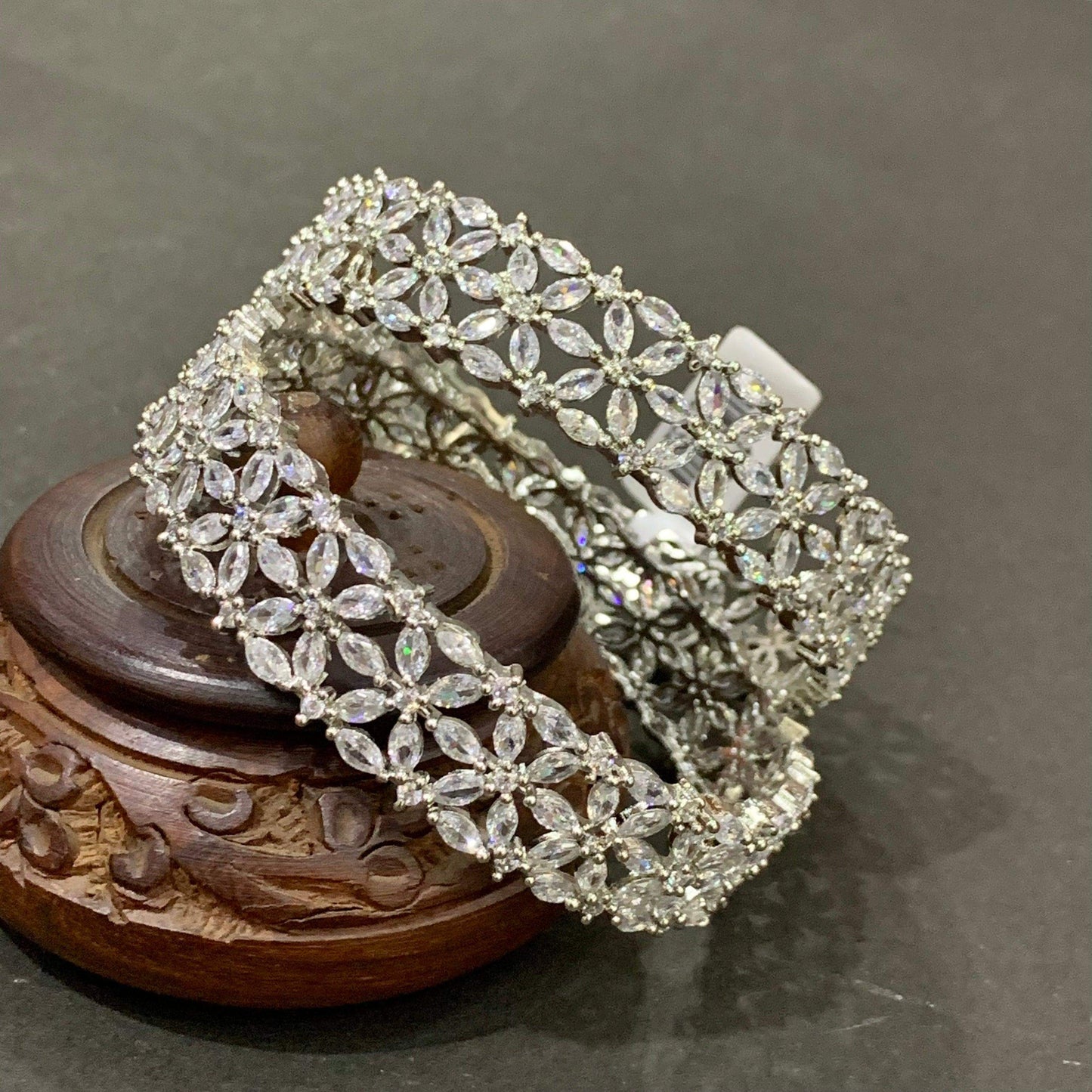 American Diamond Bangles 126776 - Vijay & Sons