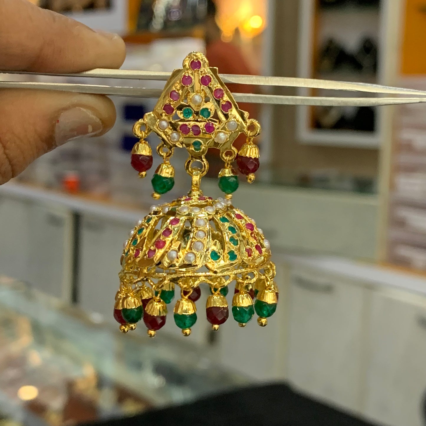 Jadau Earrings 57465