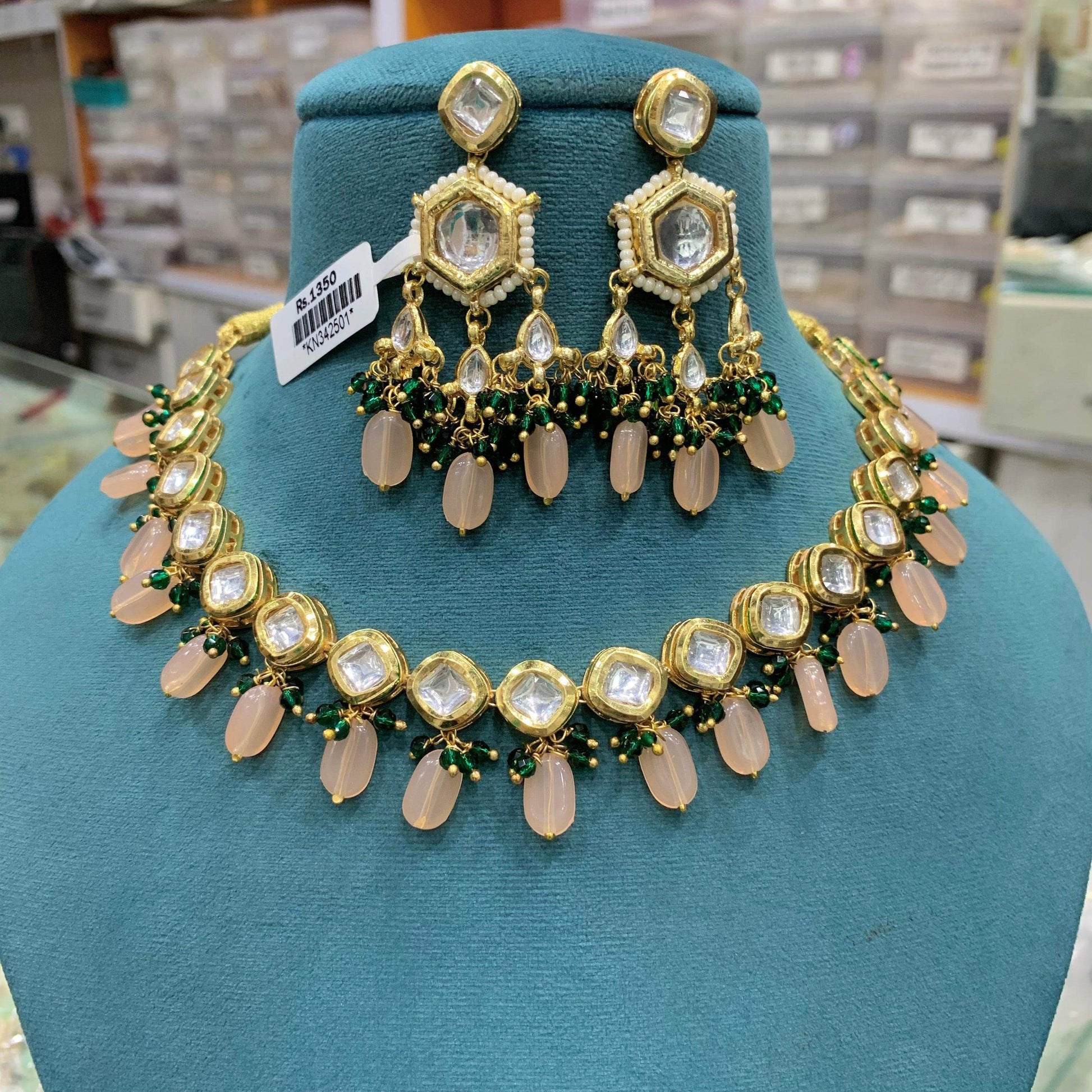 kundan neckline 577666 - Vijay & Sons