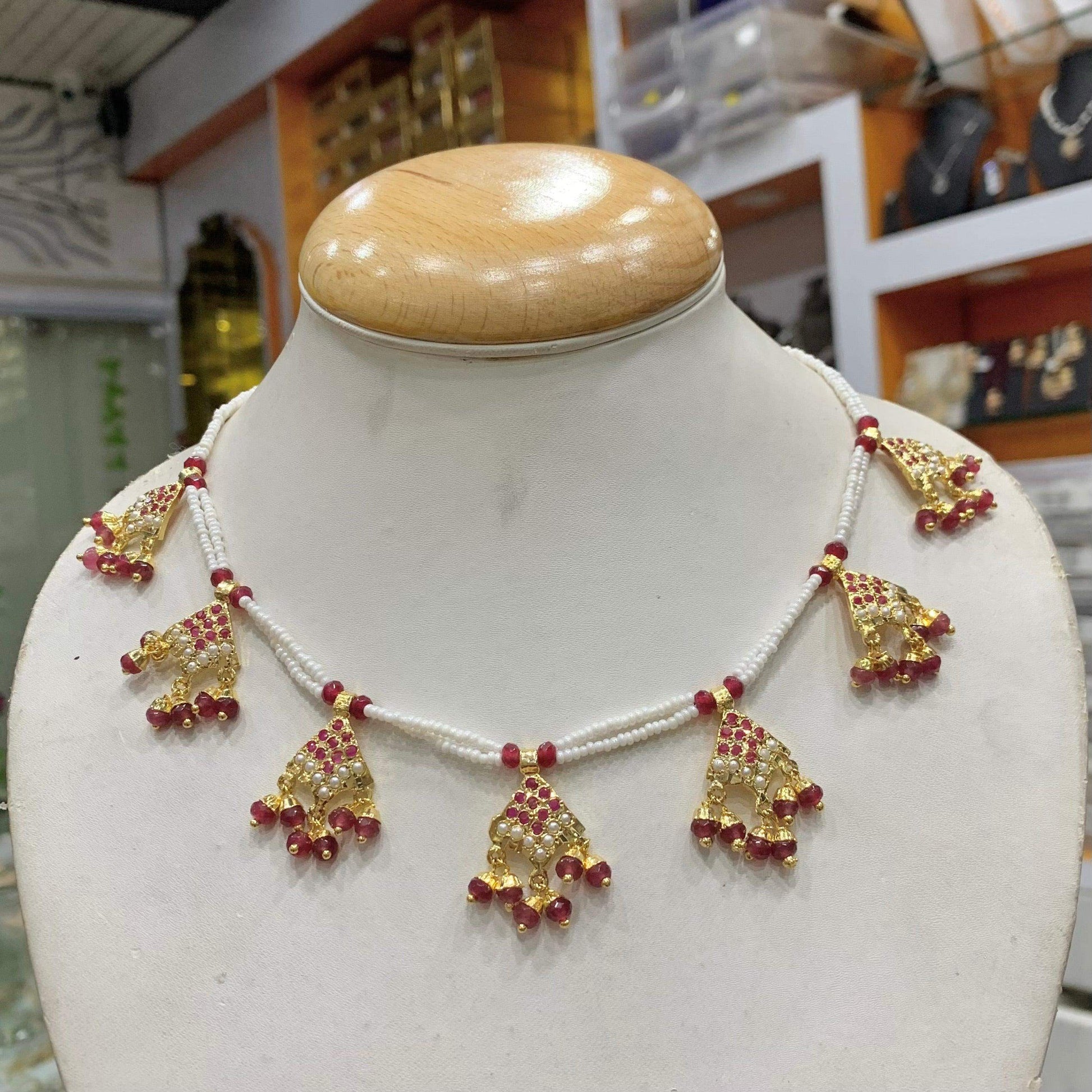 jadau jewellery 82600c - Vijay & Sons