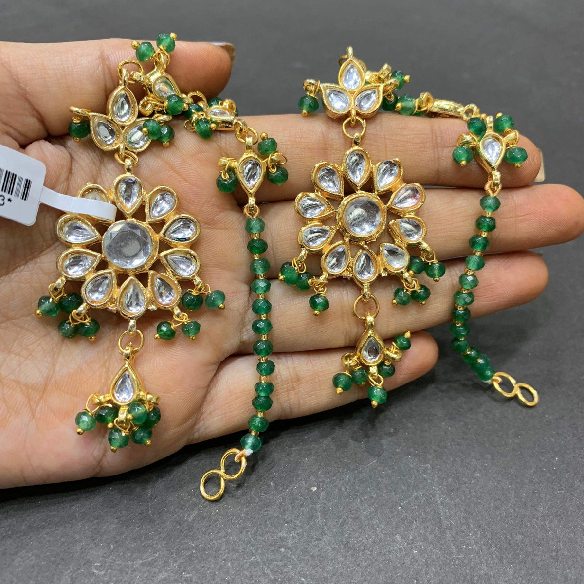 Kundan earrings 467656 - Vijay & Sons