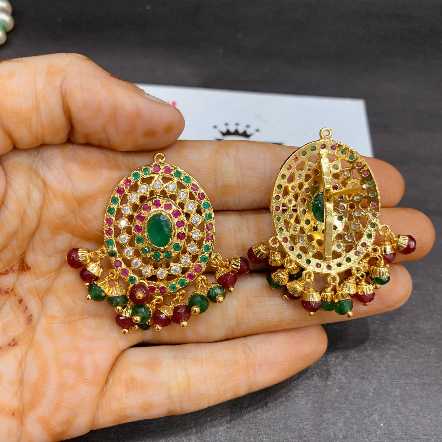Jadau Pendant Set 455555