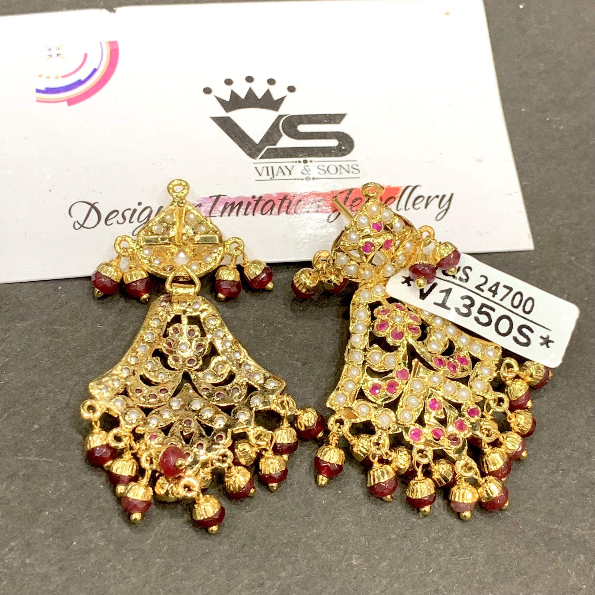 Jadau Earrings 576478 - Vijay & Sons