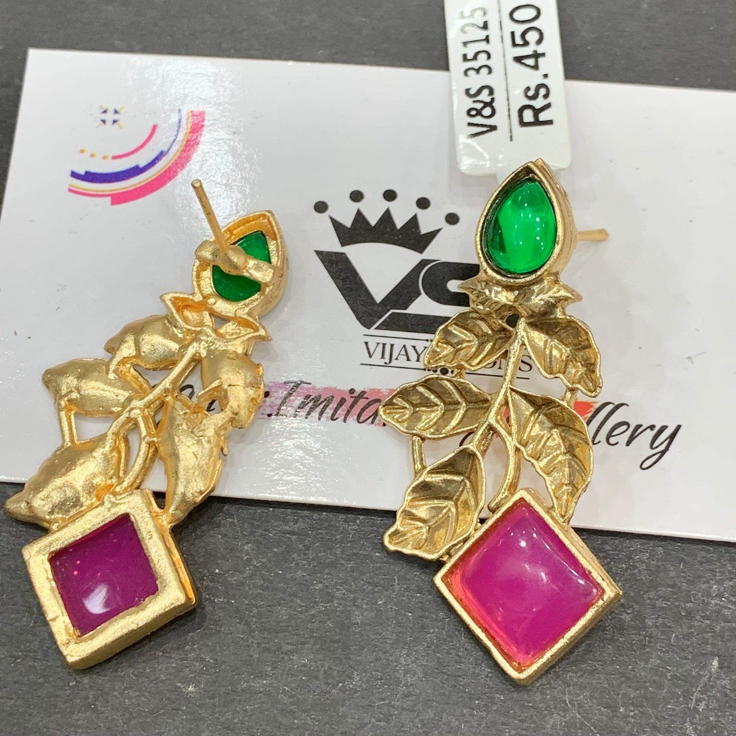Antique earrings 8766 - Vijay & Sons